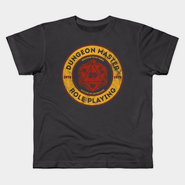 Dungeon Master Kids T-Shirt by FanFreak